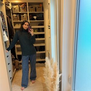 Babaton Forest Green Alpaca Turtleneck Women's Medium